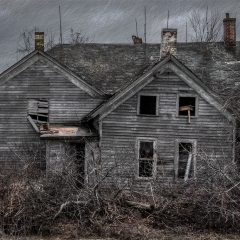 Old House in a Storm
